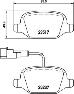 Magneti Marelli 363700423131 - Тормозные колодки, дисковые, комплект autospares.lv