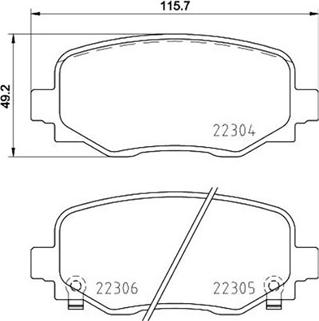 Magneti Marelli 363700423177 - Тормозные колодки, дисковые, комплект autospares.lv