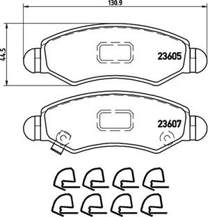 Magneti Marelli 363700479015 - Тормозные колодки, дисковые, комплект autospares.lv