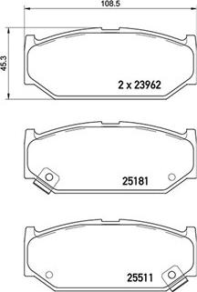 Magneti Marelli 363700479031 - Тормозные колодки, дисковые, комплект autospares.lv