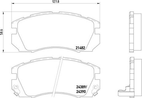 Magneti Marelli 363700478007 - Тормозные колодки, дисковые, комплект autospares.lv