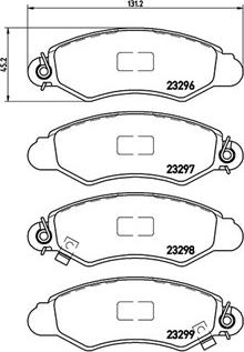 Magneti Marelli 363700478012 - Тормозные колодки, дисковые, комплект autospares.lv