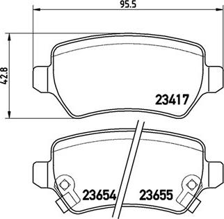 Magneti Marelli 363700559038 - Тормозные колодки, дисковые, комплект autospares.lv