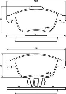 Magneti Marelli 363700568047 - Тормозные колодки, дисковые, комплект autospares.lv