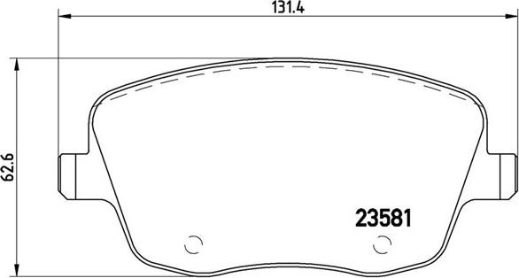 Magneti Marelli 363700585057 - Тормозные колодки, дисковые, комплект autospares.lv