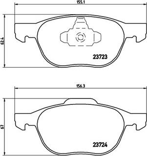 Magneti Marelli 363700524061 - Тормозные колодки, дисковые, комплект autospares.lv