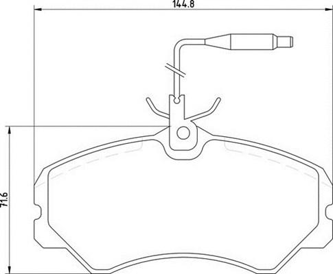 Magneti Marelli 363700205039 - Тормозные колодки, дисковые, комплект autospares.lv