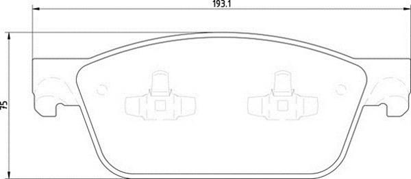 Magneti Marelli 363700201919 - Тормозные колодки, дисковые, комплект autospares.lv