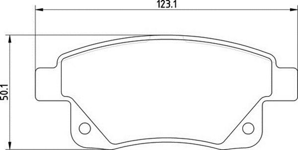 Magneti Marelli 363700201642 - Тормозные колодки, дисковые, комплект autospares.lv