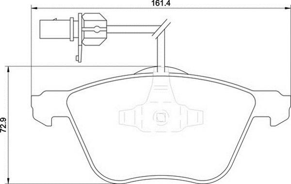 Magneti Marelli 363700201195 - Тормозные колодки, дисковые, комплект autospares.lv