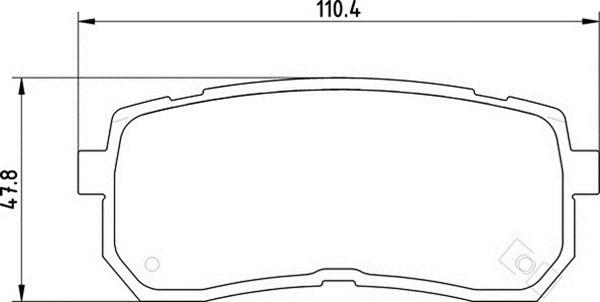 Magneti Marelli 363700201725 - Тормозные колодки, дисковые, комплект autospares.lv