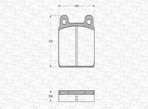 Magneti Marelli 363702160105 - Тормозные колодки, дисковые, комплект autospares.lv