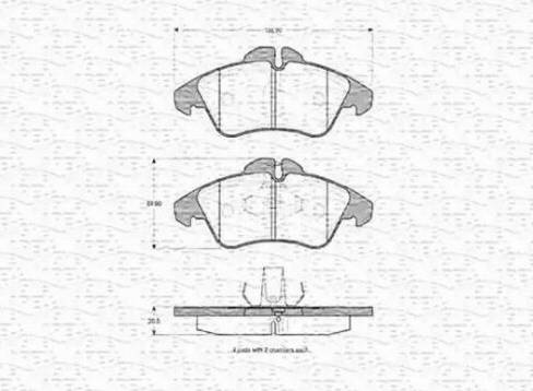 Magneti Marelli 363702160394 - Тормозные колодки, дисковые, комплект autospares.lv