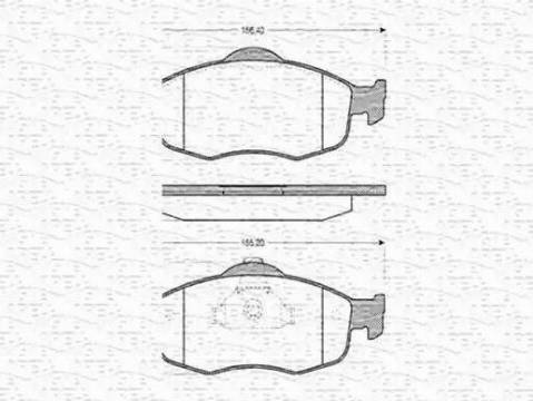 Magneti Marelli 430216170320 - Тормозные колодки, дисковые, комплект autospares.lv