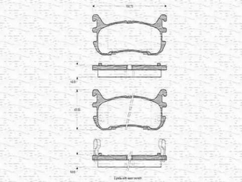 Magneti Marelli 363702160773 - Тормозные колодки, дисковые, комплект autospares.lv