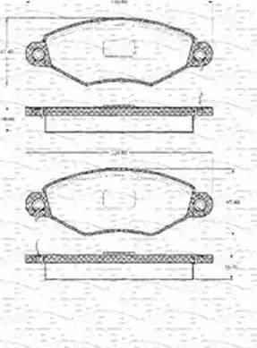 Magneti Marelli 363700209073 - Тормозные колодки, дисковые, комплект autospares.lv