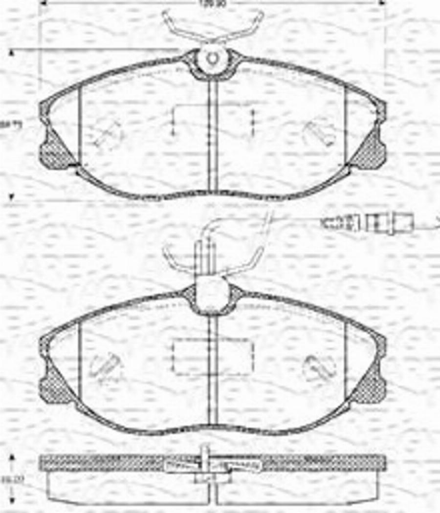 Magneti Marelli 363702161067 - Тормозные колодки, дисковые, комплект autospares.lv