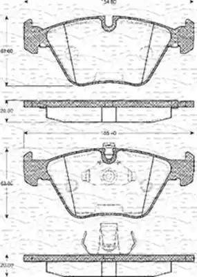 Magneti Marelli 363702161115 - Тормозные колодки, дисковые, комплект autospares.lv