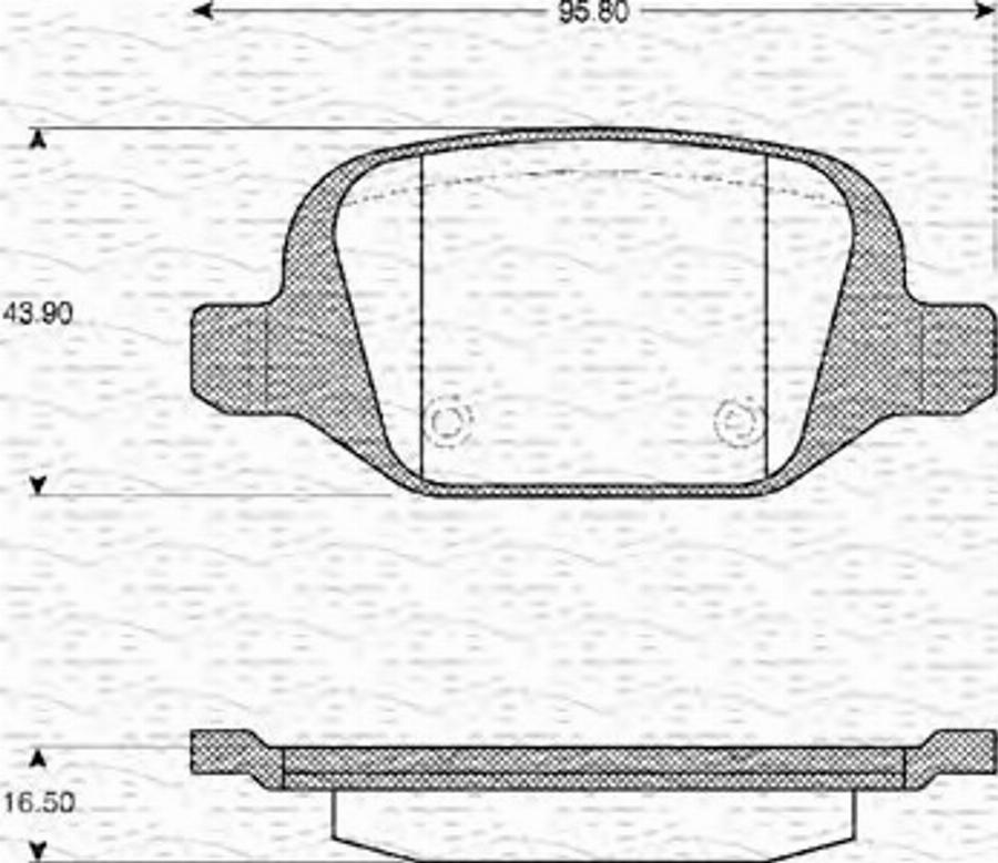 Magneti Marelli 363702161110 - Тормозные колодки, дисковые, комплект autospares.lv