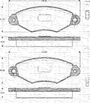 Delphi LP1133 - Тормозные колодки, дисковые, комплект autospares.lv