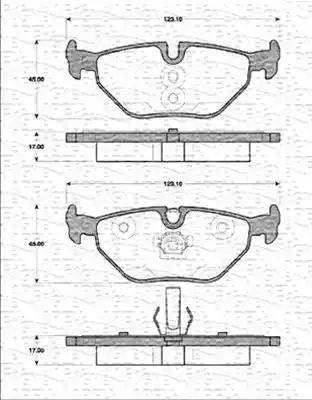 Magneti Marelli 363702161379 - Тормозные колодки, дисковые, комплект autospares.lv