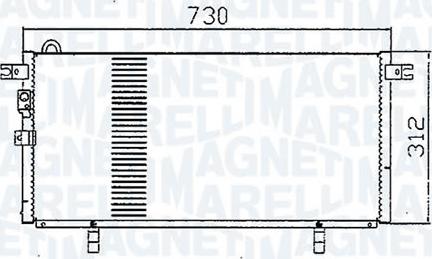 Magneti Marelli - BR 351307551MM - Конденсатор кондиционера autospares.lv