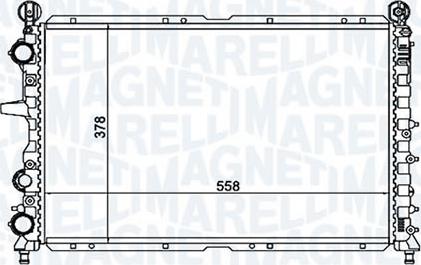 Magneti Marelli - BR RMM1054RFT - Радиатор, охлаждение двигателя autospares.lv