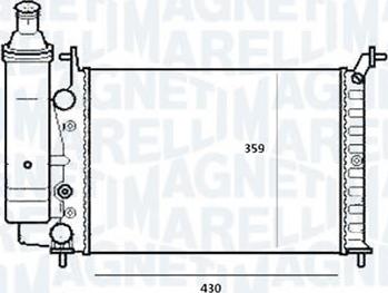 Magneti Marelli - BR RMM1005HFT - Радиатор, охлаждение двигателя autospares.lv