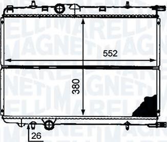 Magneti Marelli - BR RMM376718151 - Радиатор, охлаждение двигателя autospares.lv