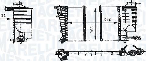 Magneti Marelli - BR RMM376717171 - Радиатор, охлаждение двигателя autospares.lv