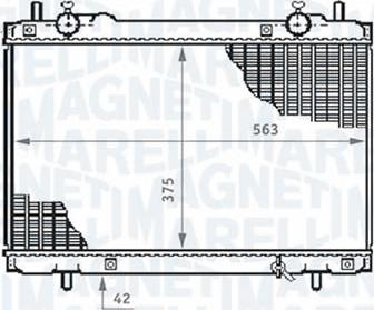 Magneti Marelli - BR RMM376720771 - Радиатор, охлаждение двигателя autospares.lv