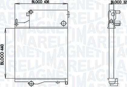 Magneti Marelli - BR RMMD9967 - Радиатор, охлаждение двигателя autospares.lv