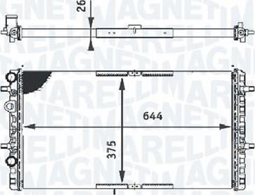 Magneti Marelli - BR RMMR8394001 - Радиатор, охлаждение двигателя autospares.lv