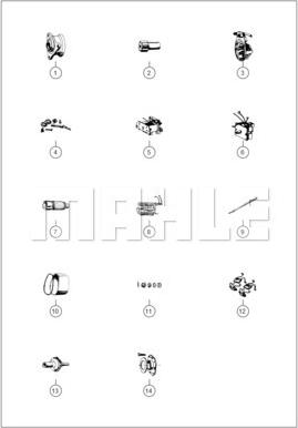 MAHLE MS 476 - Стартер autospares.lv