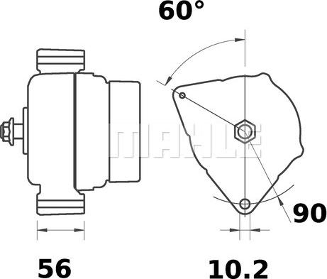 MAHLE MG 3 - Генератор autospares.lv