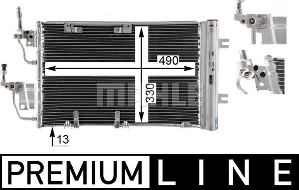 MAHLE AC 400 000P - Конденсатор кондиционера autospares.lv