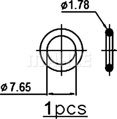 MAHLE AC 378 000P - Конденсатор кондиционера autospares.lv