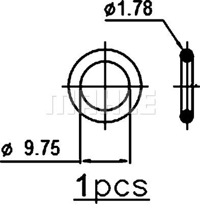 MAHLE AC 378 000P - Конденсатор кондиционера autospares.lv