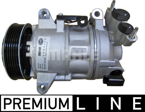 MAHLE ACP 502 000P - Компрессор кондиционера autospares.lv