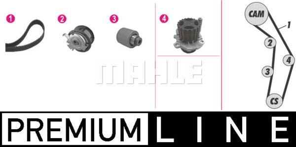 MAHLE CPK 83 000P - Водяной насос + комплект зубчатого ремня ГРМ autospares.lv