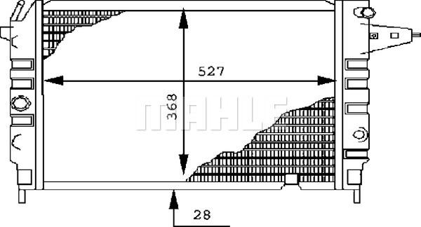 MAHLE CR 437 000S - Радиатор, охлаждение двигателя autospares.lv