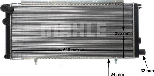 MAHLE CR 425 000S - Радиатор, охлаждение двигателя autospares.lv