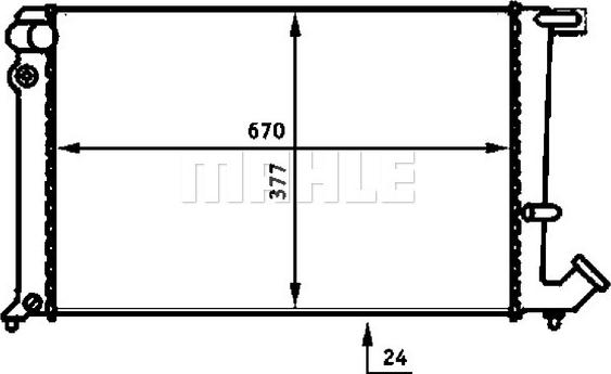 MAHLE CR 475 000S - Радиатор, охлаждение двигателя autospares.lv