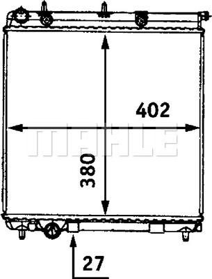 MAHLE CR 558 000S - Радиатор, охлаждение двигателя autospares.lv