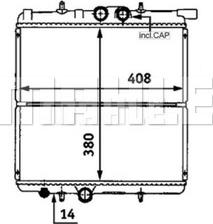 MAHLE CR 527 000S - Радиатор, охлаждение двигателя autospares.lv