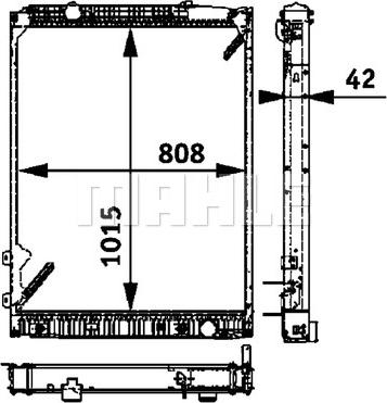 MAHLE CR 686 000P - Радиатор, охлаждение двигателя autospares.lv