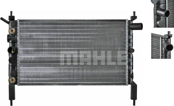 MAHLE CR 1492 000S - Радиатор, охлаждение двигателя autospares.lv