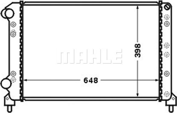 MAHLE CR 1447 000S - Радиатор, охлаждение двигателя autospares.lv