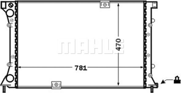 MAHLE CR 1505 000S - Радиатор, охлаждение двигателя autospares.lv