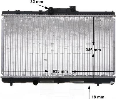 MAHLE CR 162 000S - Радиатор, охлаждение двигателя autospares.lv